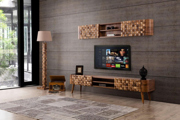 Italiaanse designer eetkamer set garnituur stoel tafel commode groep 7-delig.