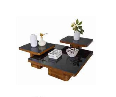 Woonkamer houten tafel set salontafel tafel meubels hout glas set salontafels