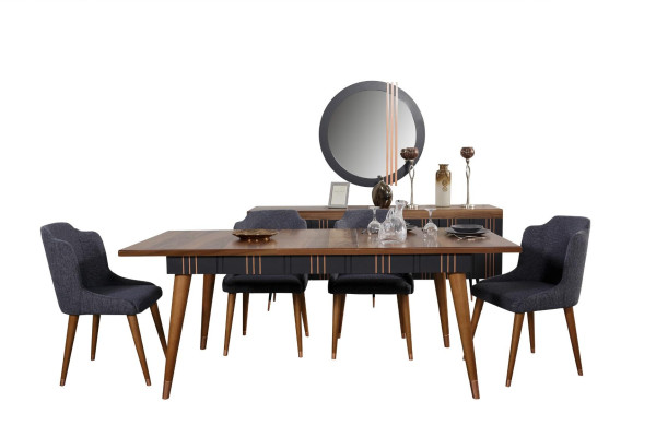 Tafel Eettafel Houten tafels Stijl Meubels Italiaanse luxe 160 x 90 Houten tafels