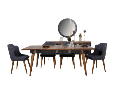 Tafel Eettafel Houten tafels Stijl Meubels Italiaanse luxe 160 x 90 Houten tafels