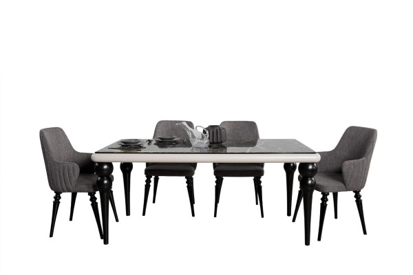 Woonkamer Eetkamer Stoel Hout Fauteuil Meubels Armstoel Stoel Luxe Meubels Grijs
