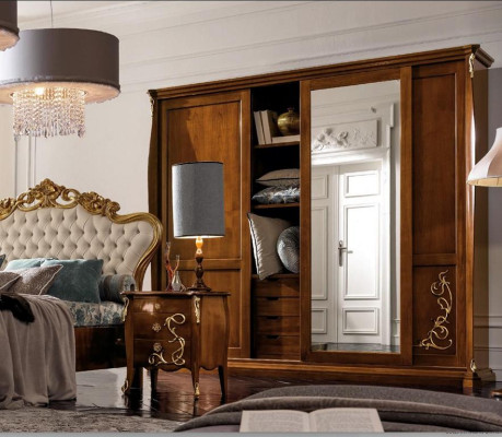 Slaapkamerkast Houten Meubelen Barok Nieuwe Klassieke Kledingkasten