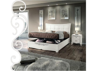 Garnituur Set 3-delig Slaapkamer Bed Nachtkastje Dubbel Hout Modern Groep Bedden