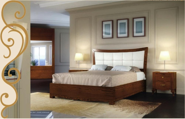Garnituurset 3-delig Slaapkamer Bed Nachtkastje Bedden Groep Bedden Houten Meubels