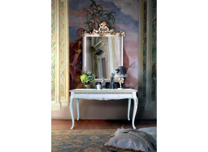Meubelstijl Barokke console tafel spiegel hout Italiaanse tafels consoles 2-delig.