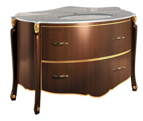 Klassieke wastafelkast wastafel onderkast Italiaanse badkamer