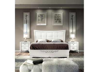 Tweepersoonsbed Bed Luxe Bedden Houten Bedframes Bedframe Wit Design Modern Nieuw