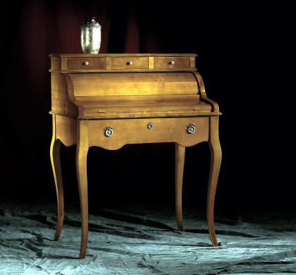 Oude bureau Engelse tafels Massief houten tafel Secretaris Italiaans