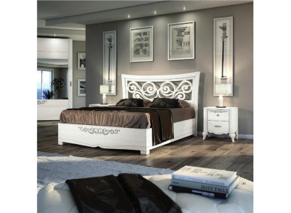 Tweepersoonsbed Bed Luxe Bedden Houten Bedframes Bedframe Wit Design Modern Nieuw