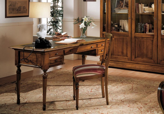 Schrijftafel Secretaire Italiaanse meubels Tafel Stoel Set Kantoor 2-delige Schrijftafels