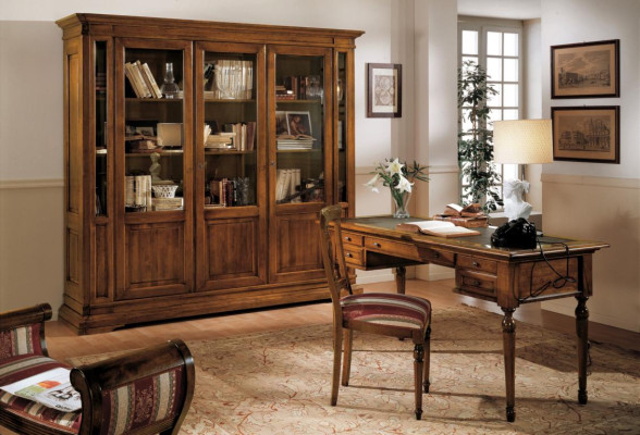 Schrijftafel Secretaire Italiaanse meubels Tafel Stoel Set Kantoor 2-delige Schrijftafels