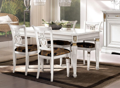 Zet 4x stoel stoelen fauteuil eetkamer set hout modern groep armstoel meubilair