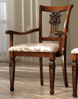 Ontwerp gestoffeerde massief houten stoel stoelen zitting rugleuning kantoor kantoor eetkamer luxe nieuw