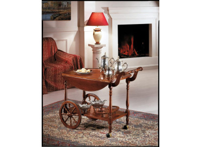 Dienblad tafel Bijzettafel Luxe klasse Echt hout Antieke stijl Barok Rococo