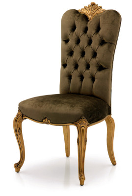 Ontwerper Lehn Stoel Luxe Eetkamer 1x Stoel Stoelen Bekleding Textiel Modern