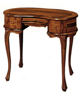 Sectaire werktuigtafel bureautafel bureau schrijftafels massief houten meubels Italië antieke stijl