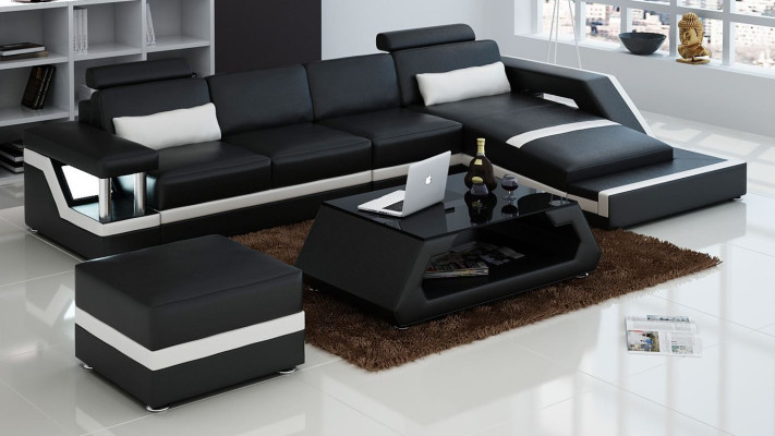 Hoekbank Bankstel Bank Hoek Bekleding Voetenbank Set Compleet Fauteuil Bank