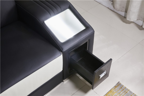 Leder Moderne Bank Woonlandschap Leren Bankstel Bankstel Meubels Bank