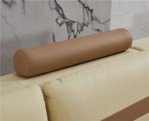 Leren bank L-vorm Bank Woonlandschap Hoekbank Set Ontwerp Moderne Bank Beige