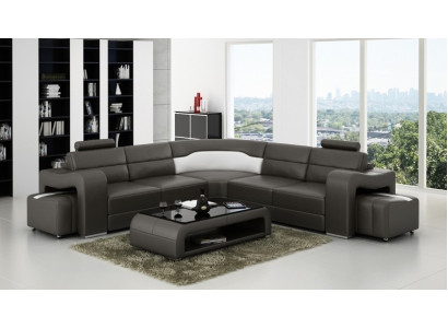 Hoekbank Bank Bank Bankstel Leren Hoekbank  Sofas Decoratie Set