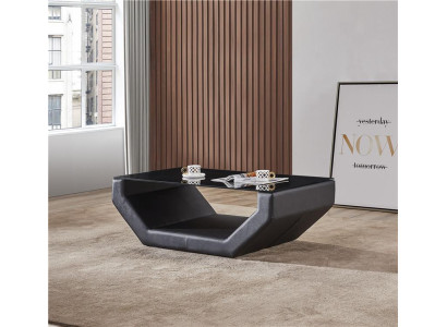 Edele luxe salontafels glas design salontafel bank bijzettafel leren tafels