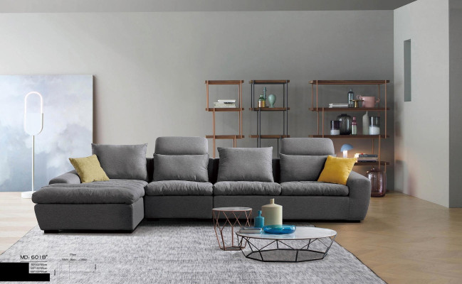Bankhoekbank ontwerper hoekbank woonlandschap set textiel