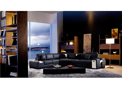 Ontwerper hoekbank gestoffeerde woonkamer leren bank banken bank XXL.