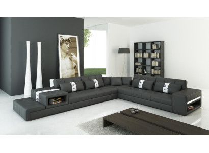 Leren bank bankstel woonlandschap hoekbank hoekstel designbank moderne bank  Leren bank bankstel woonlandschap hoekbank hoekstel designbank moderne bank