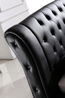 Modern hotelontwerp bed XXL bedden luxe dubbel lederen Chesterfield.