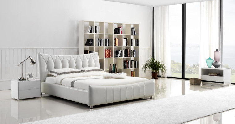 Modern design bed XXL beds hotel luxury style double leather 140 160  Modern design bed XXL bedden hotel luxe stijl dubbel leer 140 160