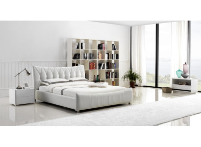 Modern design bed XXL beds hotel luxury style double leather 140 160  Modern design bed XXL bedden hotel luxe stijl dubbel leer 140 160