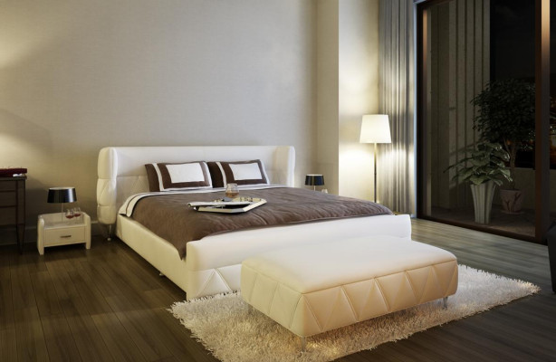 Modern design bed Hotel XXL bed luxury style double leather 140 160 180x200cm  Modern ontwerp bed Hotel XXL bed luxe stijl dubbel leer 140 160 180x200cm