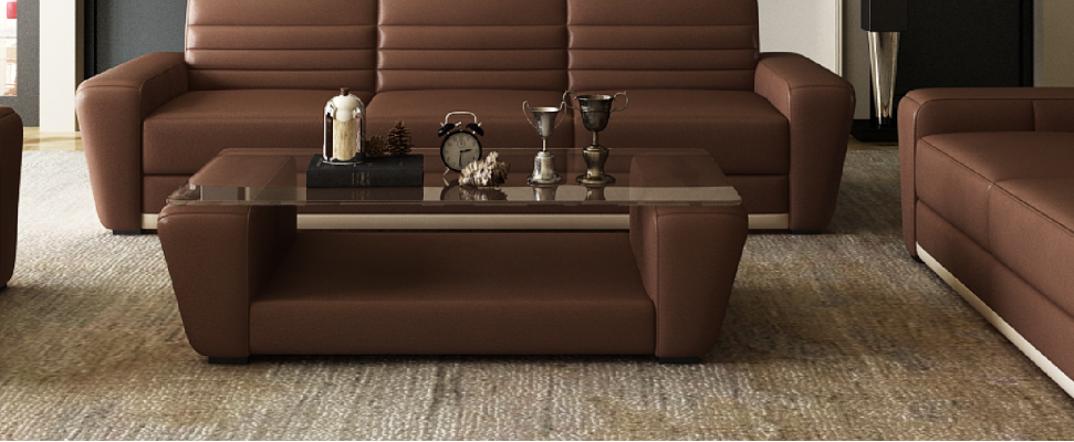 Moderne design glazen bijzettafel woonkamertafel salontafel sofa.