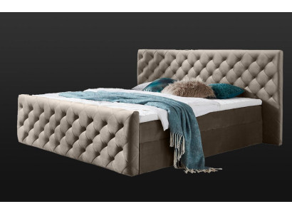 Chesterfield fluwelen bed tweepersoonsbed 160x200 ontwerpbedden hotelinrichting