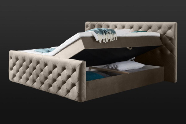 Chesterfield fluwelen bed tweepersoonsbed 160x200 ontwerpbedden hotelinrichting