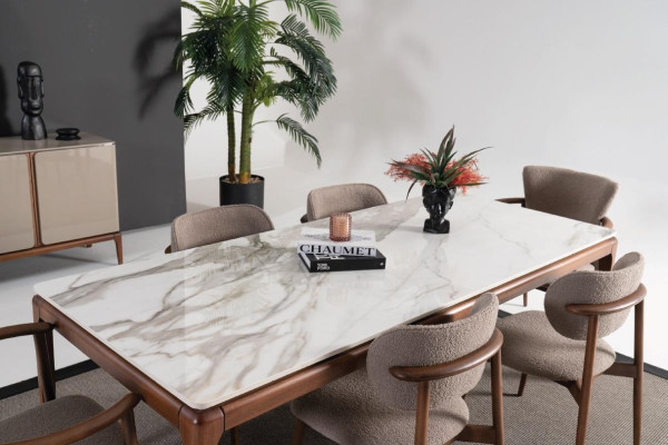 Moderne tafel salontafel bijzettafel koffietafel ontwerper bruin