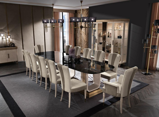 Volledige eetkamertafel dressoir 10x stoelen set ensemble groep 11-delig nieuw