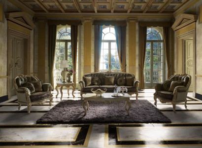 Zitbank 3+2+1 Zits Meubels Bekleding Textiel Italiaans Chesterfield Ontwerp