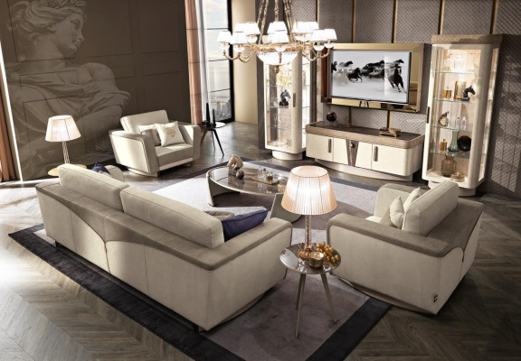 Bankstel 3+1+1 zits set Designbanken Beklede banken Ontspan Modern Bank nieuw