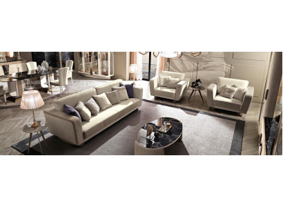 Italiaanse meubels bankstel 3+1+1 zits set design bank gestoffeerde banken bank