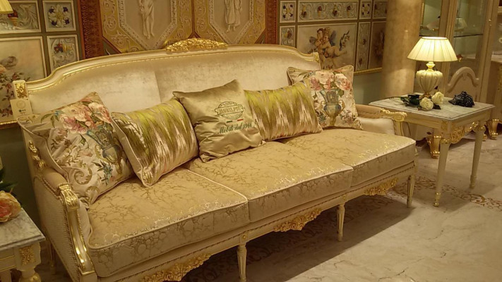 Sofa set 3+1 set design bankbekleding bank klassieke luxe groep