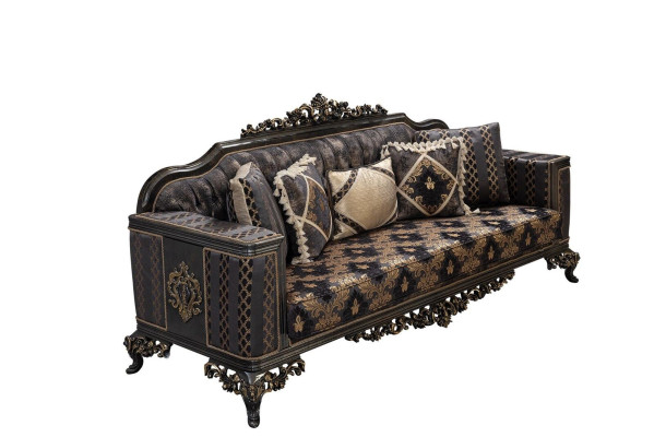 Chesterfield 3-zits Designerbank Luxe gestoffeerde banken van stof Nieuw
