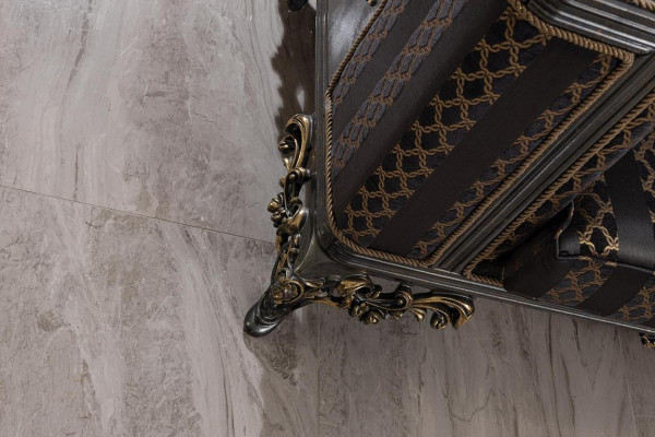 Chesterfield 3-zits Designerbank Luxe gestoffeerde banken van stof Nieuw