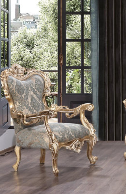 Fauteuil Oorfauteuil Chesterfield Stoel Zitkussen Bank Lounge hout Luxe Nieuw