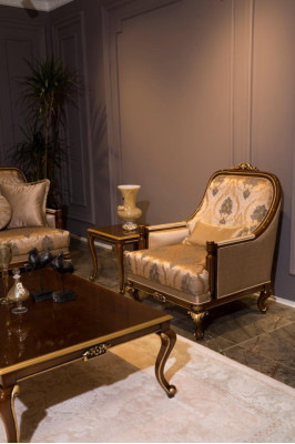 Luxe salontafel Bruine salontafels Woonkamer Houten tafel Meubels