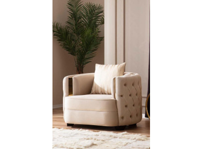 Woonkamer luxe fauteuil Moderne eenzitter Design Chesterfield 1-zits Italiaanse meubels
