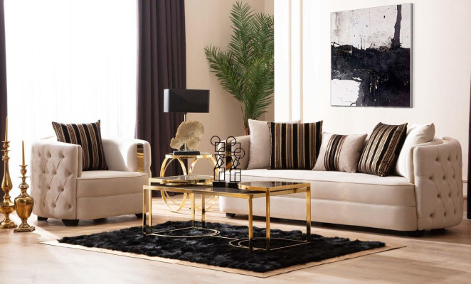 Woonkamer luxe fauteuil Moderne eenzitter Design Chesterfield 1-zits Italiaanse meubels