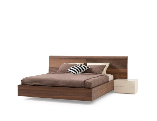 4-delige slaapkamer set Bed 2x Nachtkastjes Kledingkast Kast