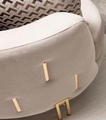 Fauteuil Bekleding Zitter Design Bank Fauteuil Relax Stof Lounge Luxe Woonkamer