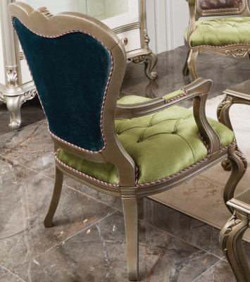 Fauteuil 1-zits Groen Woonkamer Elegant meubel Luxe Chesterfield Nieuw